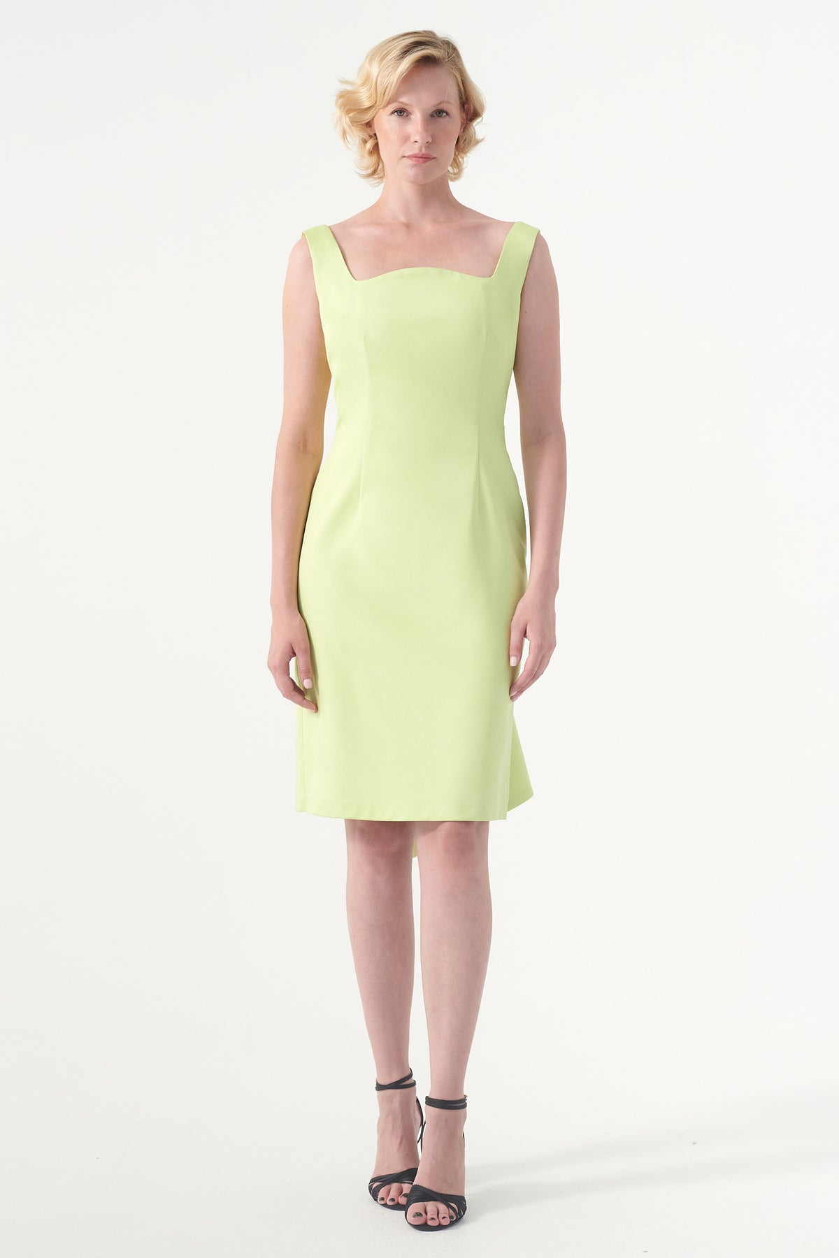 Stretch Faille Short Dress