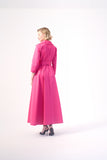 Long sleeve maxi length functional jacket style gown