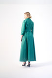 Long sleeve maxi length functional jacket style gown
