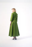 Long sleeve maxi length functional jacket style gown