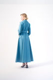 Long sleeve maxi length functional jacket style gown