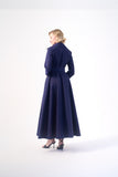 Long sleeve maxi length functional jacket style gown