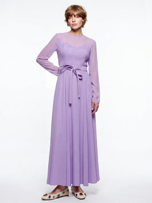 Softly Structured Chiffon Gown