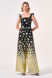 Modern Glamour: The Geometric Wide-Leg Jumpsuit