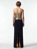 Sculpted Draped Corset Gown