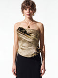 Sculpted Draped Corset Gown
