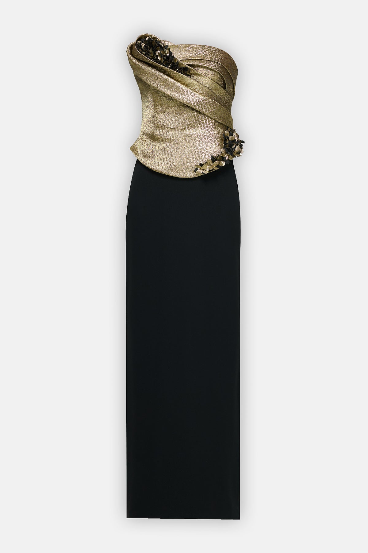 Sculpted Draped Corset Gown