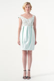 Taffeta and Jacquard Short Dress