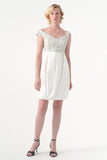 Taffeta and Jacquard Short Dress
