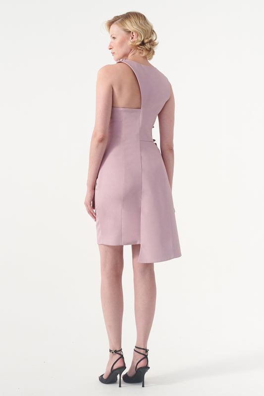 Flower Detailed Short Dress