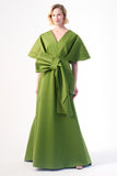 Bow Detailed Cotton Long Dress