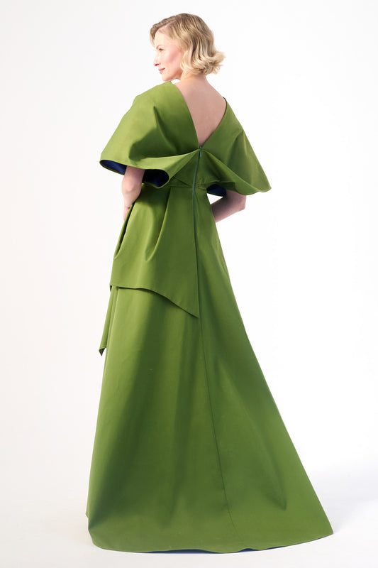 Bow Detailed Cotton Long Dress