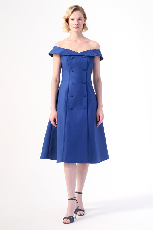 Button Detail Short Dress