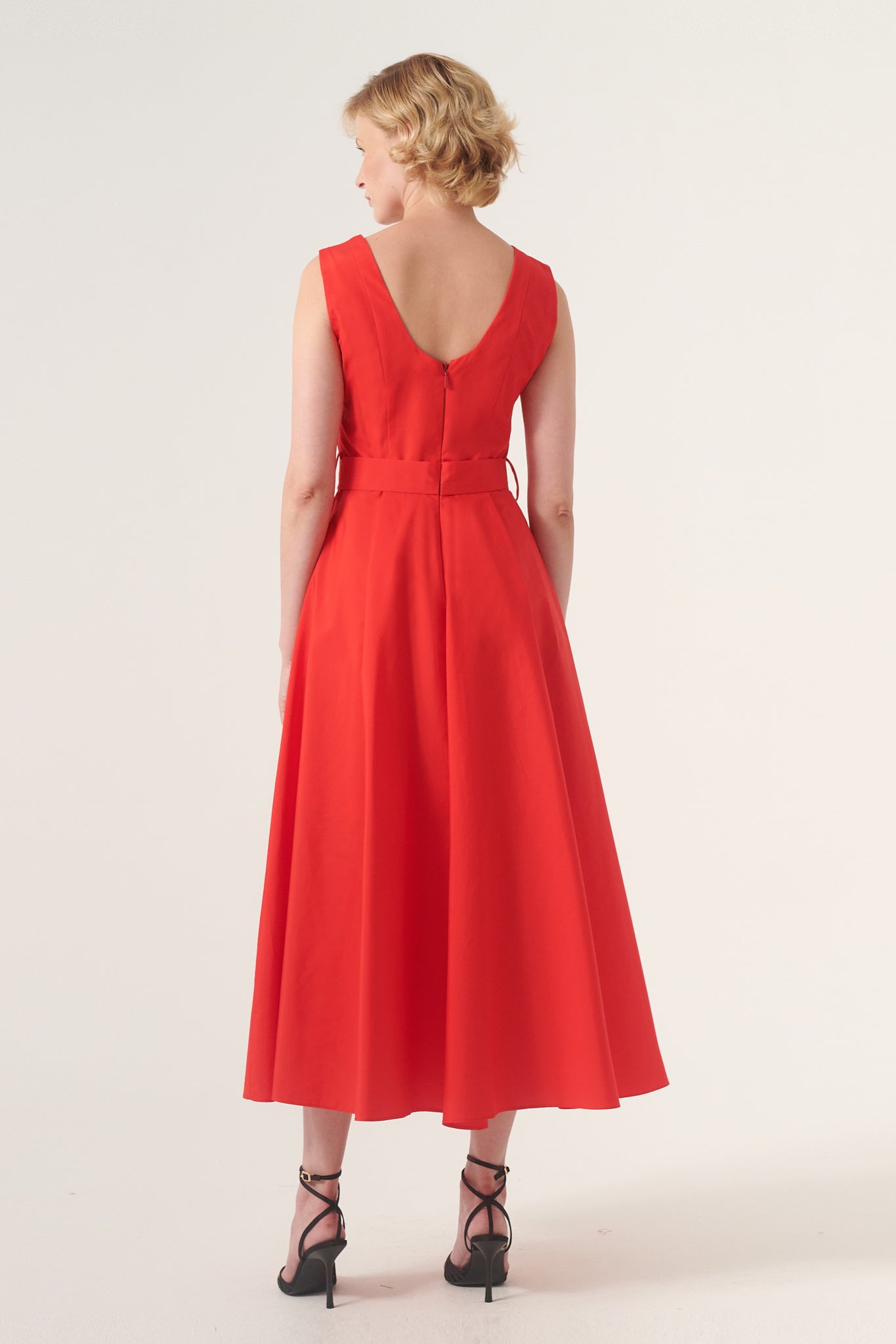 fluffy midi dress Flower Strap Yellow Tulle Puffy Midi Homecoming Dress
