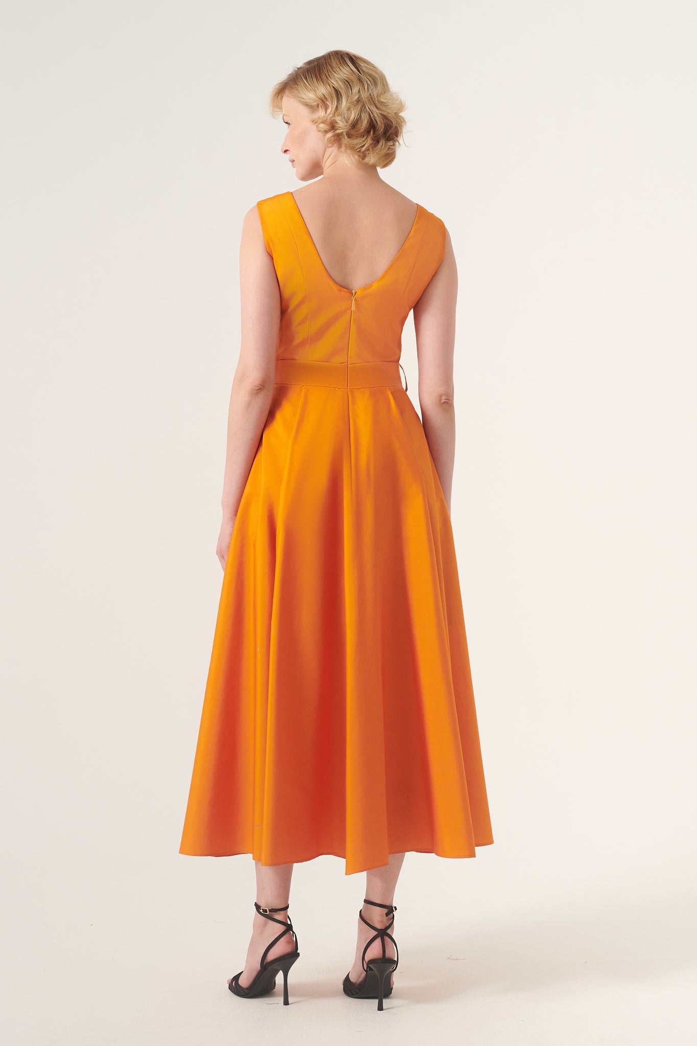 fluffy orange dress Orange fluffy dress