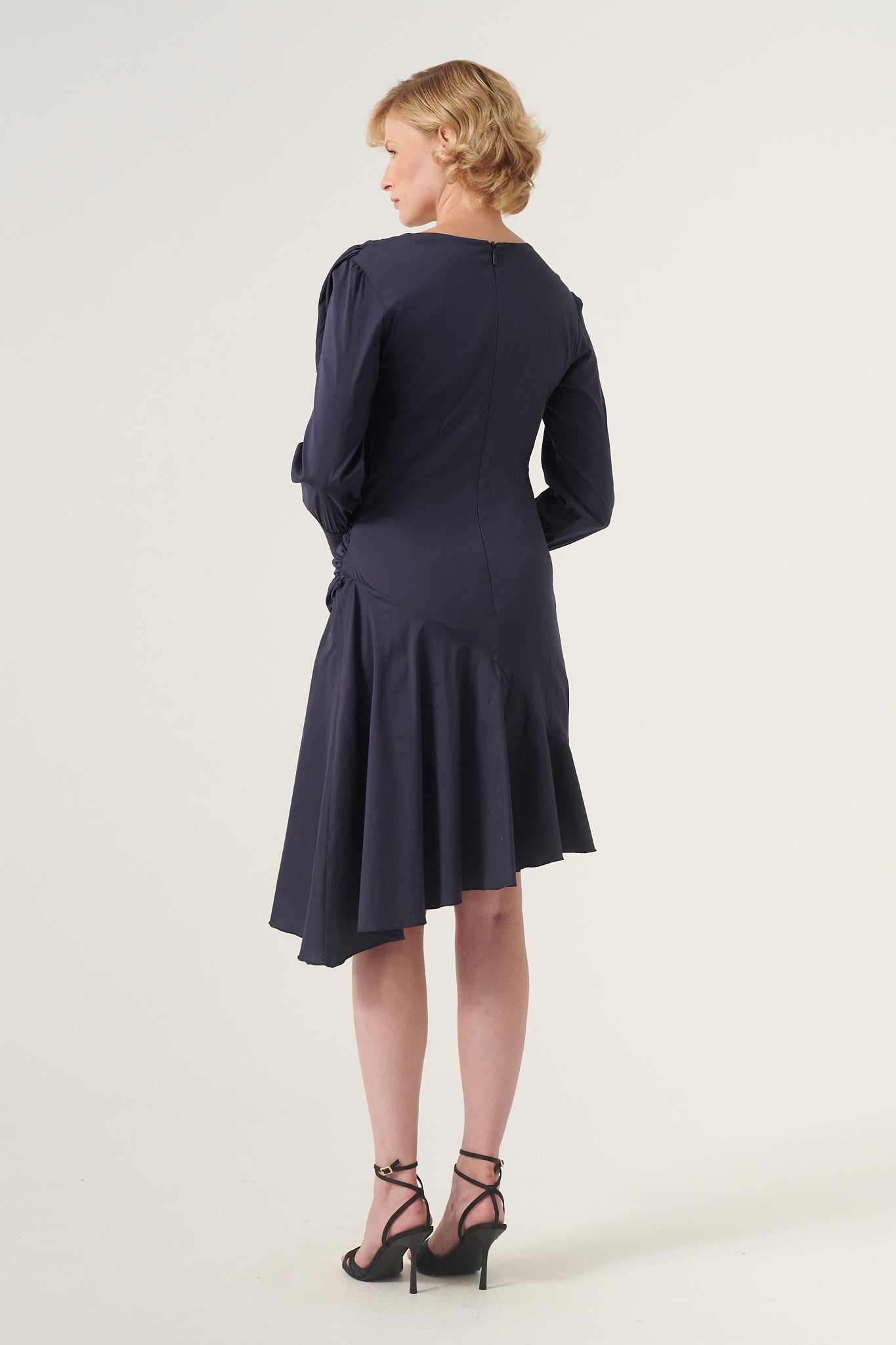 Wrap Effect Bodice Puffy Sleeve Cotton Dress John Paul Ataker Wrap Effect Bodice Puffy Sleeve Cotton Dress John Paul Ataker