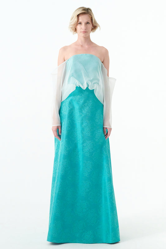 Off-The-Shoulder Neckline Long Dress