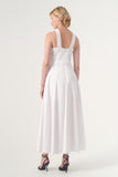 High-Neck Midi Dress