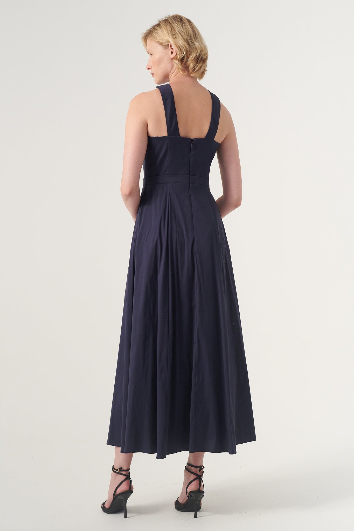 High-Neck Midi Dress 42 / Fuchsia High-Neck Midi Dress 42 / Fuchsia