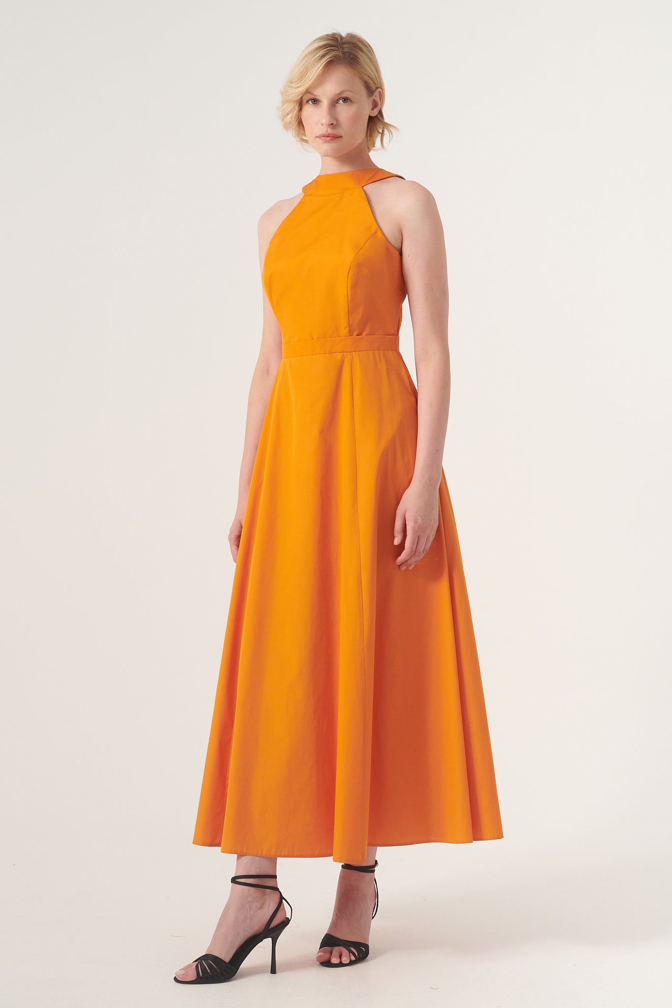 High-Neck Midi Dress 42 / Fuchsia High-Neck Midi Dress 42 / Fuchsia