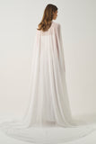 Floor-Length Sheer Cape for Dresses  & Bridal Gowns