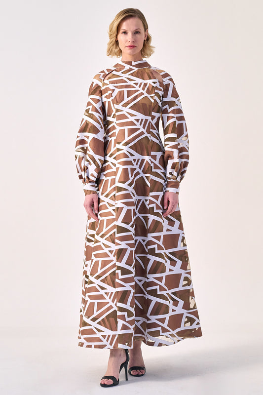 High-Neck holder Long Dress