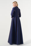 Piping Detailed Mikado Coat