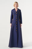Piping Detailed Mikado Coat