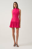 Pleated Mini Dress