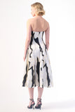 A dazzling A-Line strapless cocktail dress