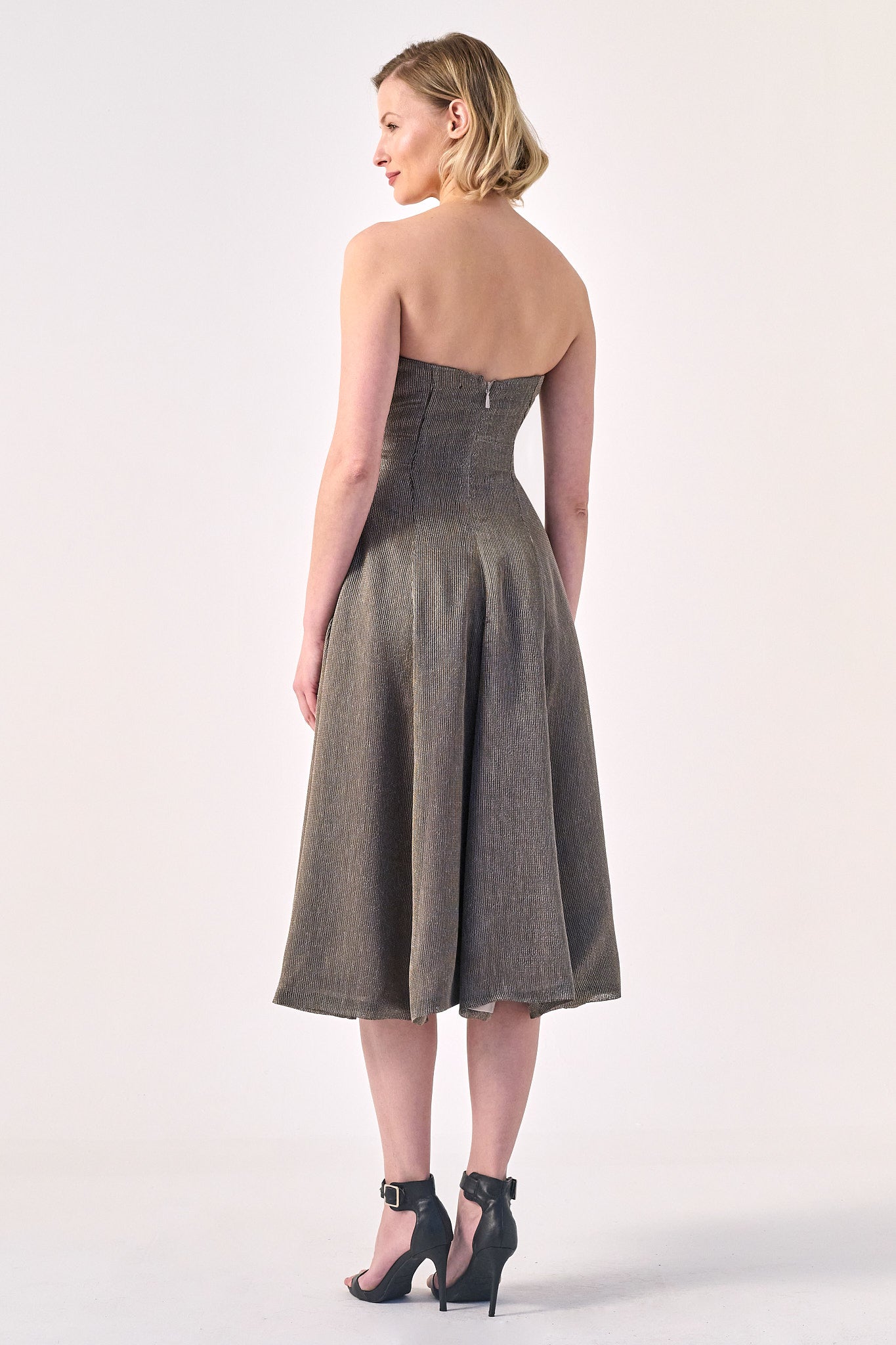Strapless A-Line Midi Dress John Paul Ataker Strapless A-Line Midi Dress John Paul Ataker