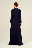 A-Line Silhouette Evening Length Dress