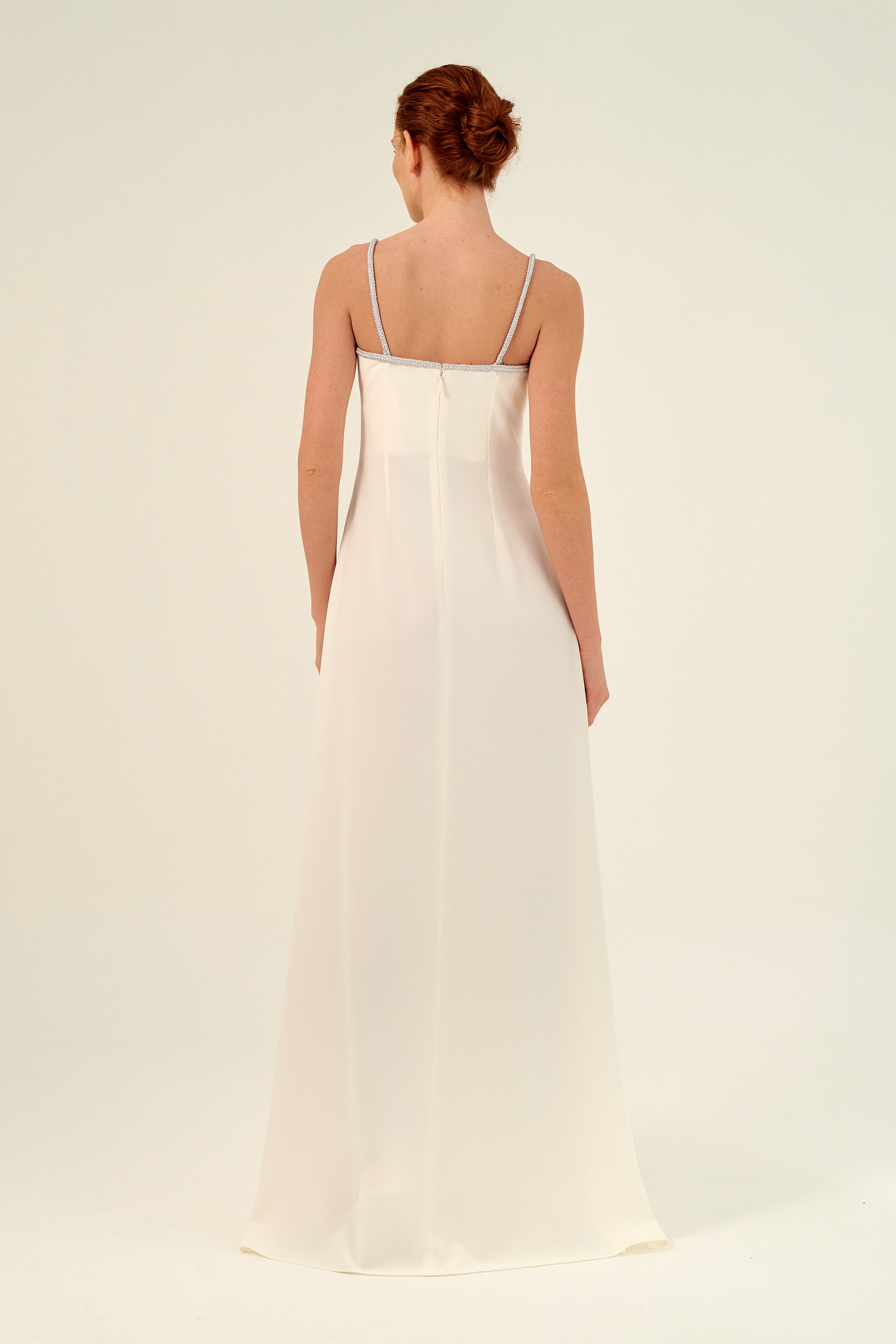 A Line Silhouette Braided Straps Detail Long Dress John Paul Ataker A Line Silhouette Braided Straps Detail Long Dress John Paul Ataker