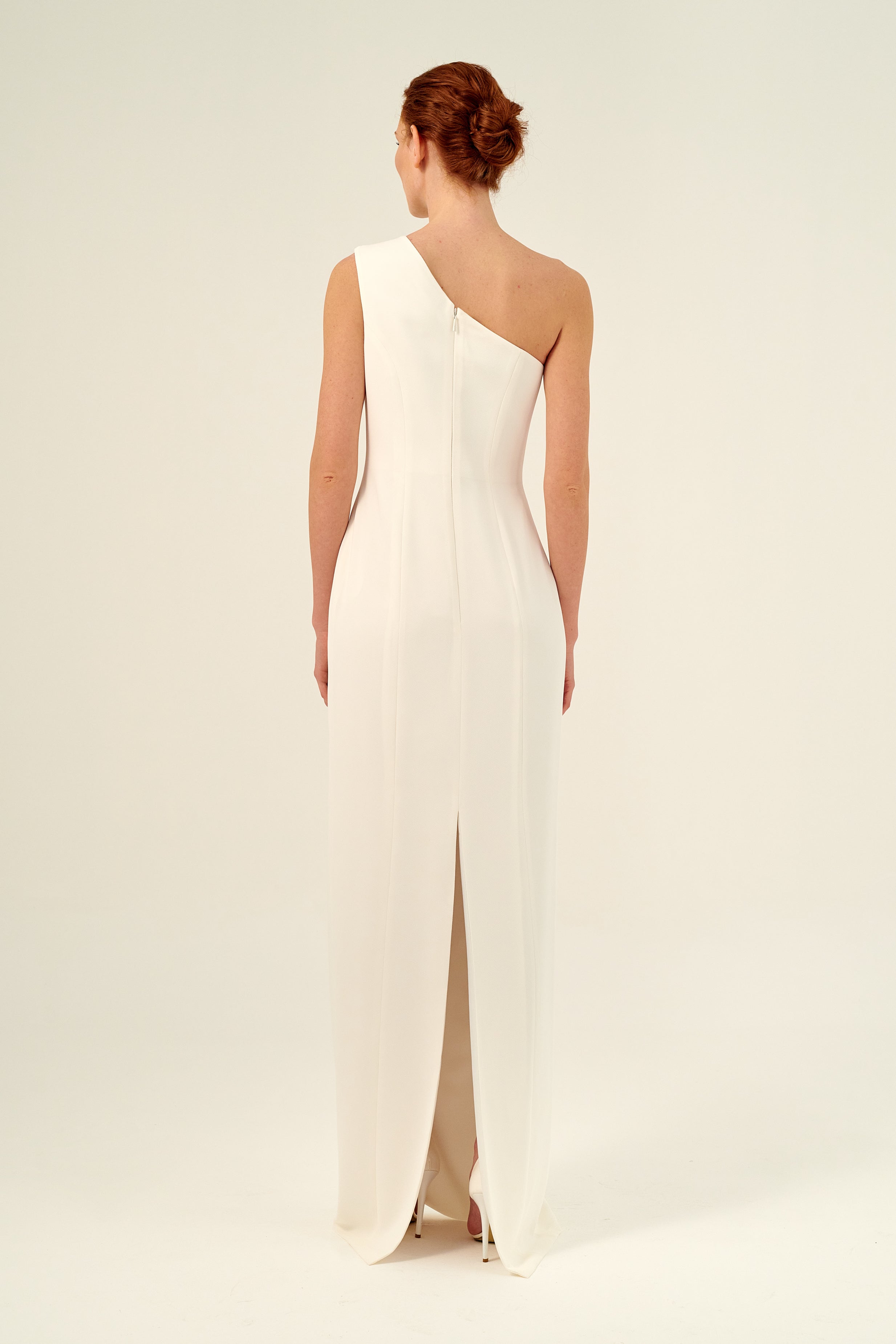 One Shoulder Column Silhouette Long Dress John Paul Ataker One Shoulder Column Silhouette Long Dress John Paul Ataker