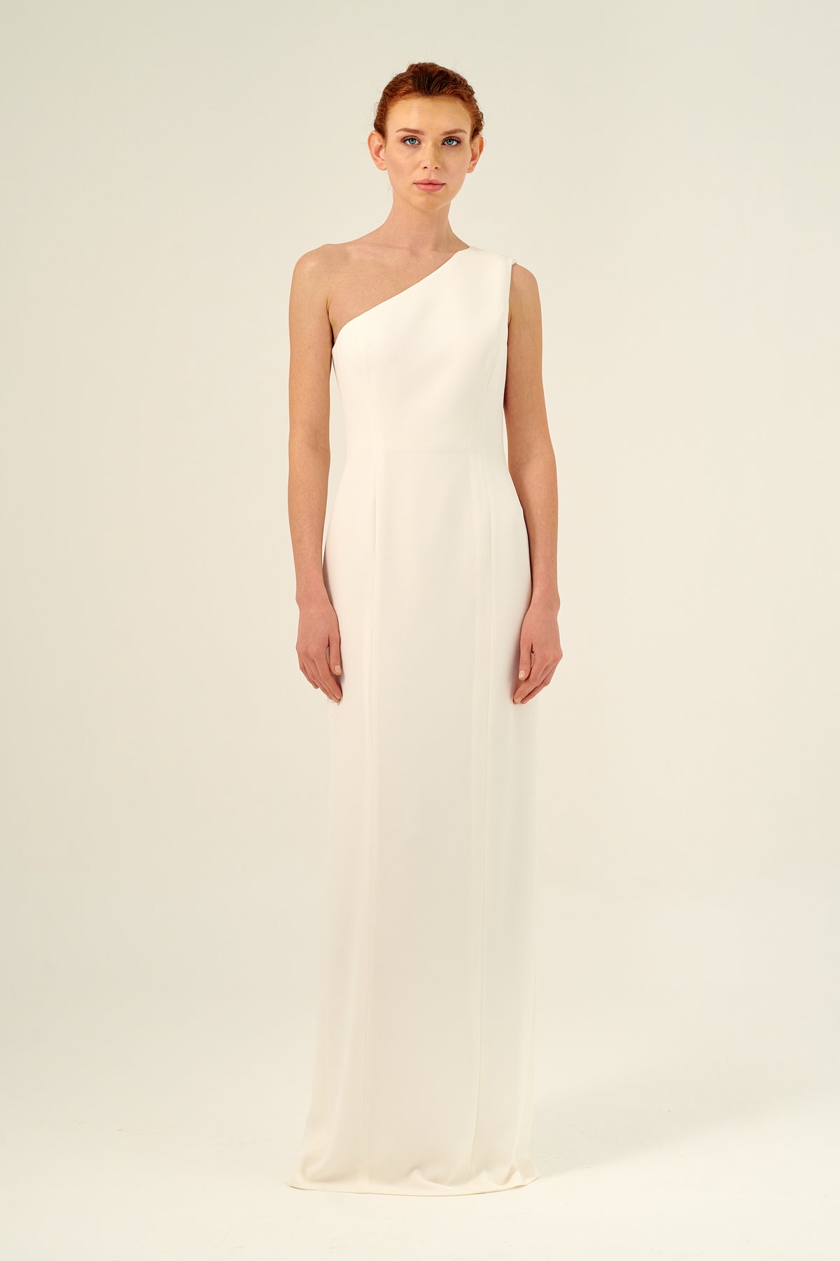 One Shoulder Column Silhouette Long Dress John Paul Ataker One Shoulder Column Silhouette Long Dress John Paul Ataker