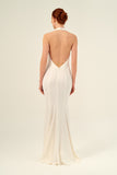 Plunging Neckline Floor-Length Fitted Dress