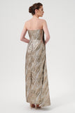 Strapless Sweetheart Long-Column Dress