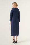 Cut Out Shoulder Detail Maxi-Length Pencil Dress