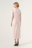 Cut Out Shoulder Detail Maxi-Length Pencil Dress