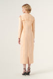 Cut Out Shoulder Detail Maxi-Length Pencil Dress