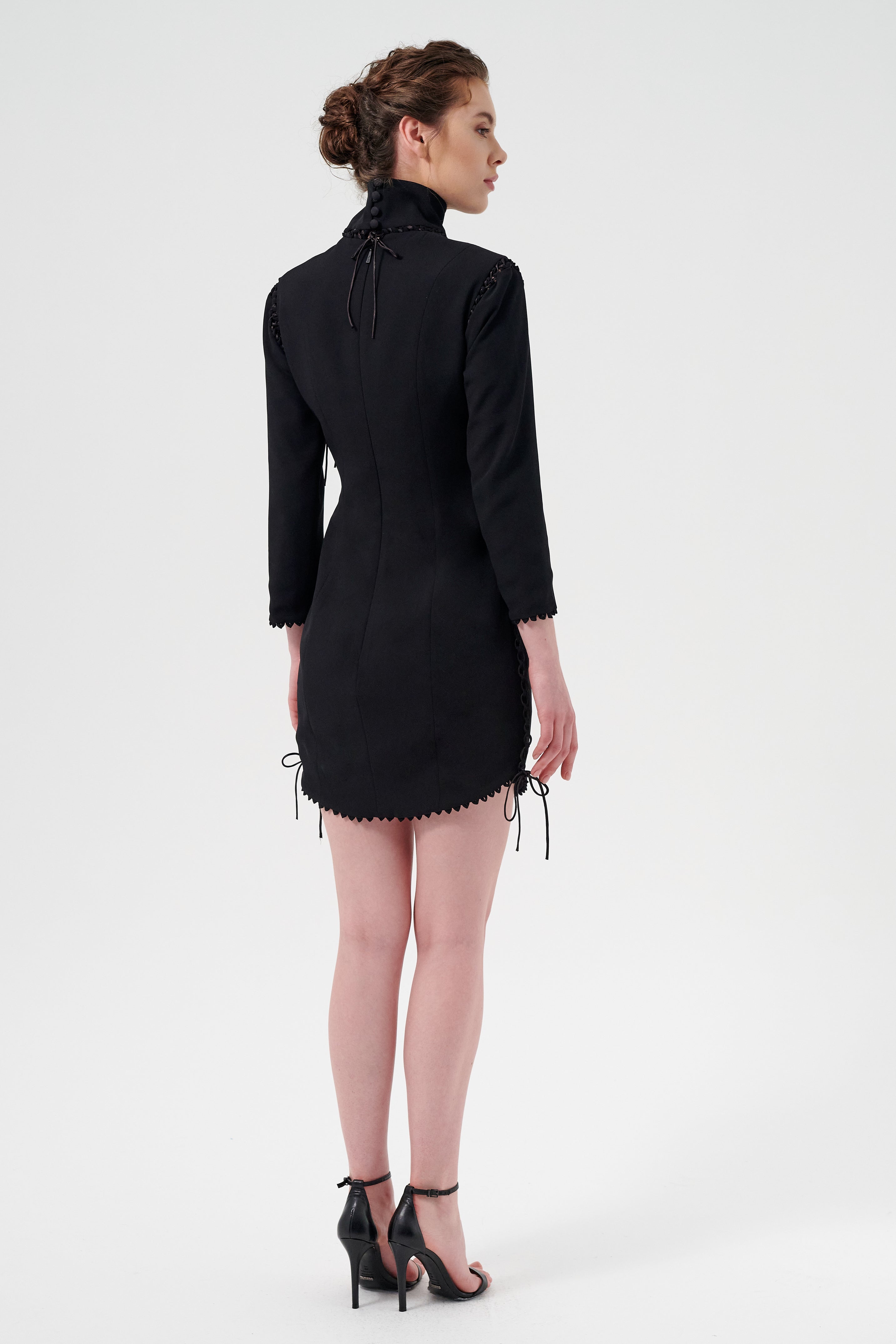 Functional Below-The-Knee Dress With Removable Sleeves, Collar, Cuffs, John Paul Ataker Functional Below-The-Knee Dress With Removable Sleeves, Collar, Cuffs, John Paul Ataker
