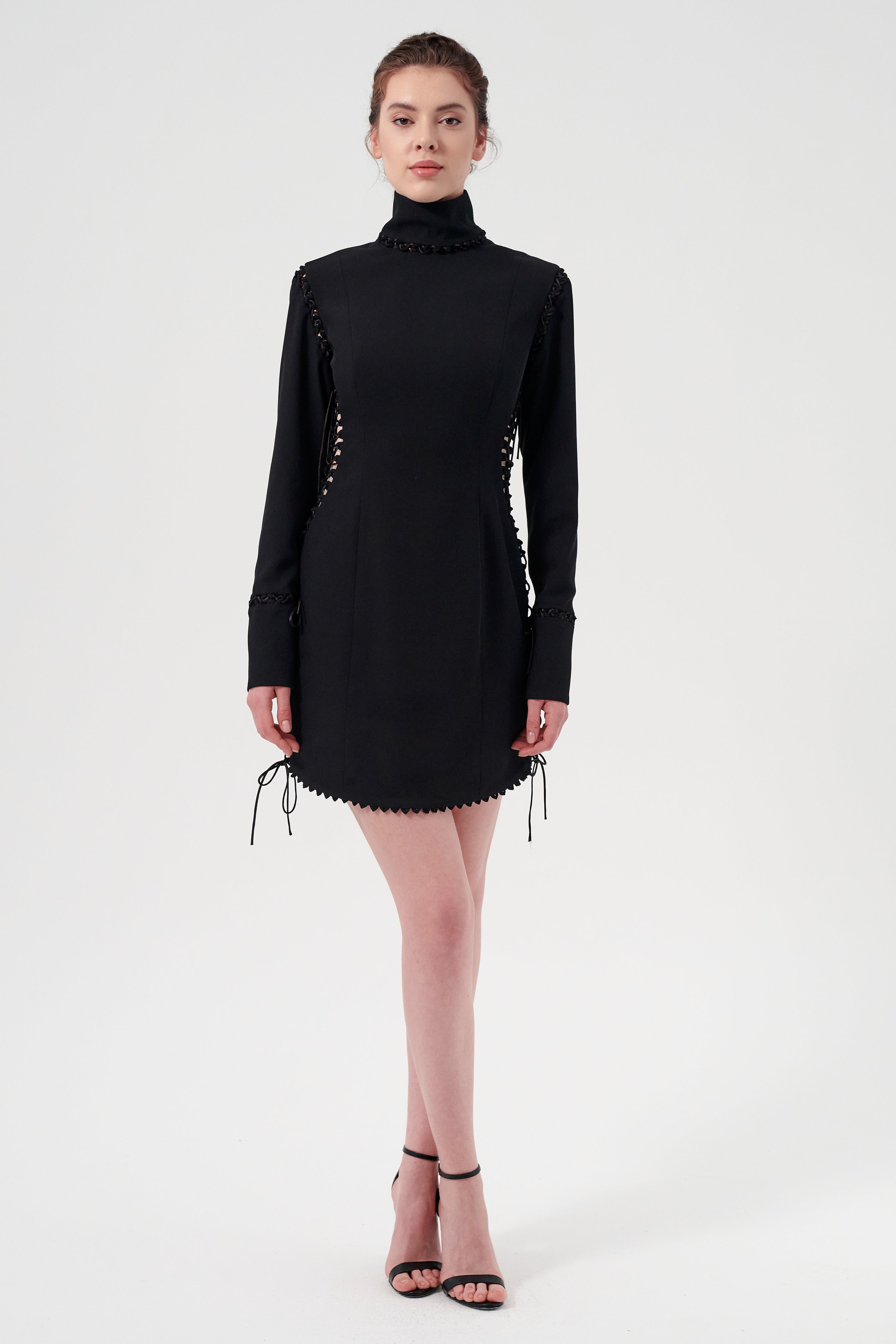 Functional Below-The-Knee Dress With Removable Sleeves, Collar, Cuffs, John Paul Ataker Functional Below-The-Knee Dress With Removable Sleeves, Collar, Cuffs, John Paul Ataker