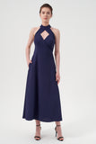 your favorite keyhole halter midi dress Ragen Keyhole Halter Maxi Dress