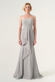 Strapless full-length mermaid dress