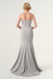 Strapless full-length mermaid dress