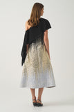 One-Shoulder Gradient Jacquard Midi  Dress