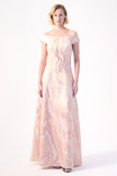A dazzling Off-The-Shoulder Evening Gown