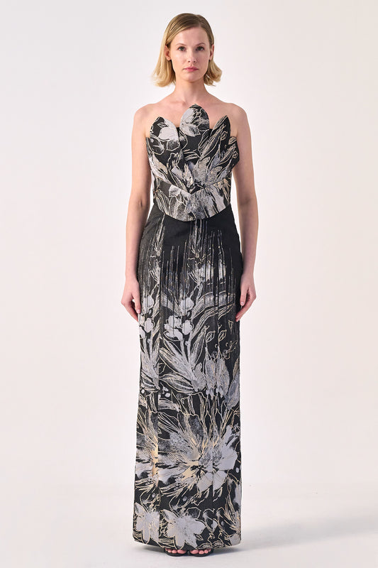 The Sculpted Petal Gown