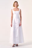 Strapless A-Line Midi Dress
