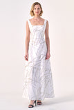 Strapless A-Line Midi Dress